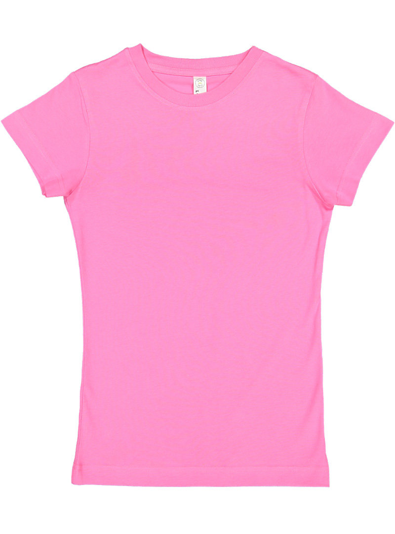 GIRLS FINE JERSEY TEE | LAT-Apparel