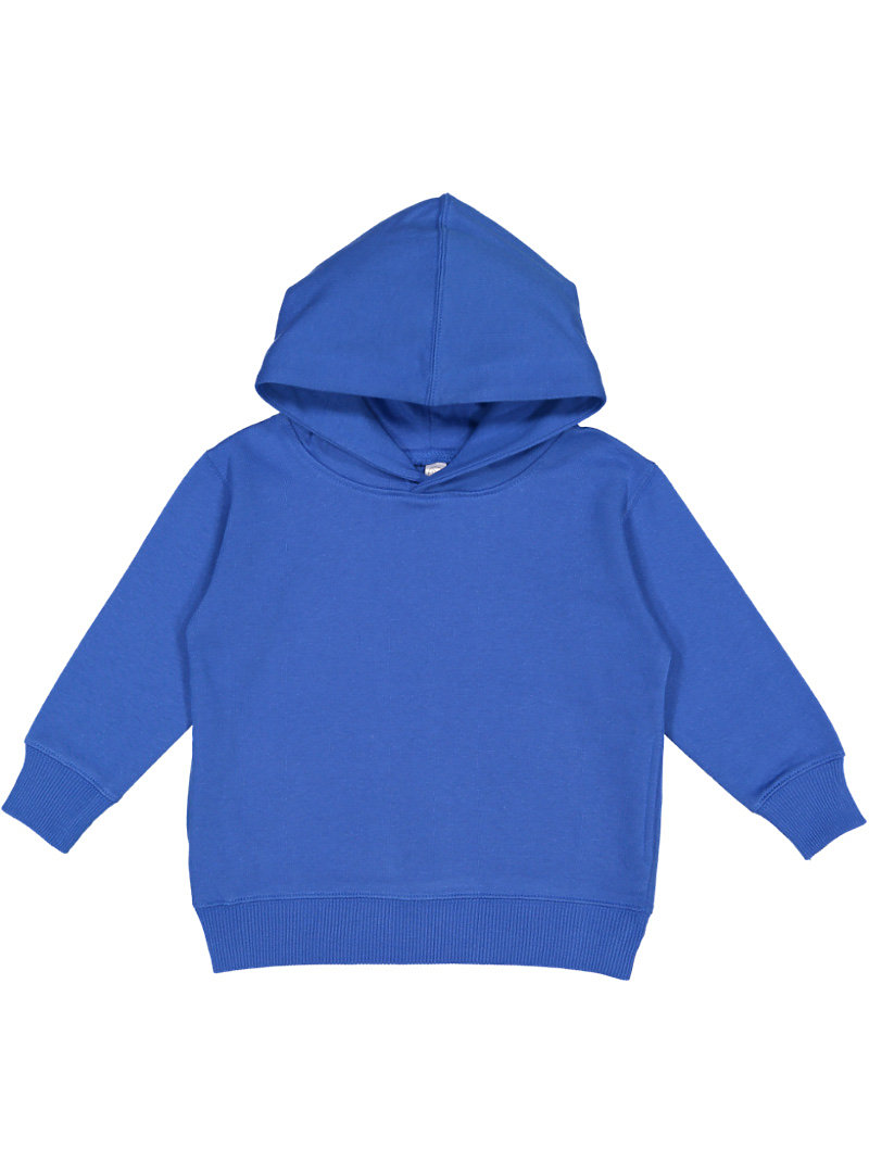 Rabbit Skins Toddler Fleece Long Sleeve Hooded Pullover Sweatshirt with Side Seam Pockets 3326