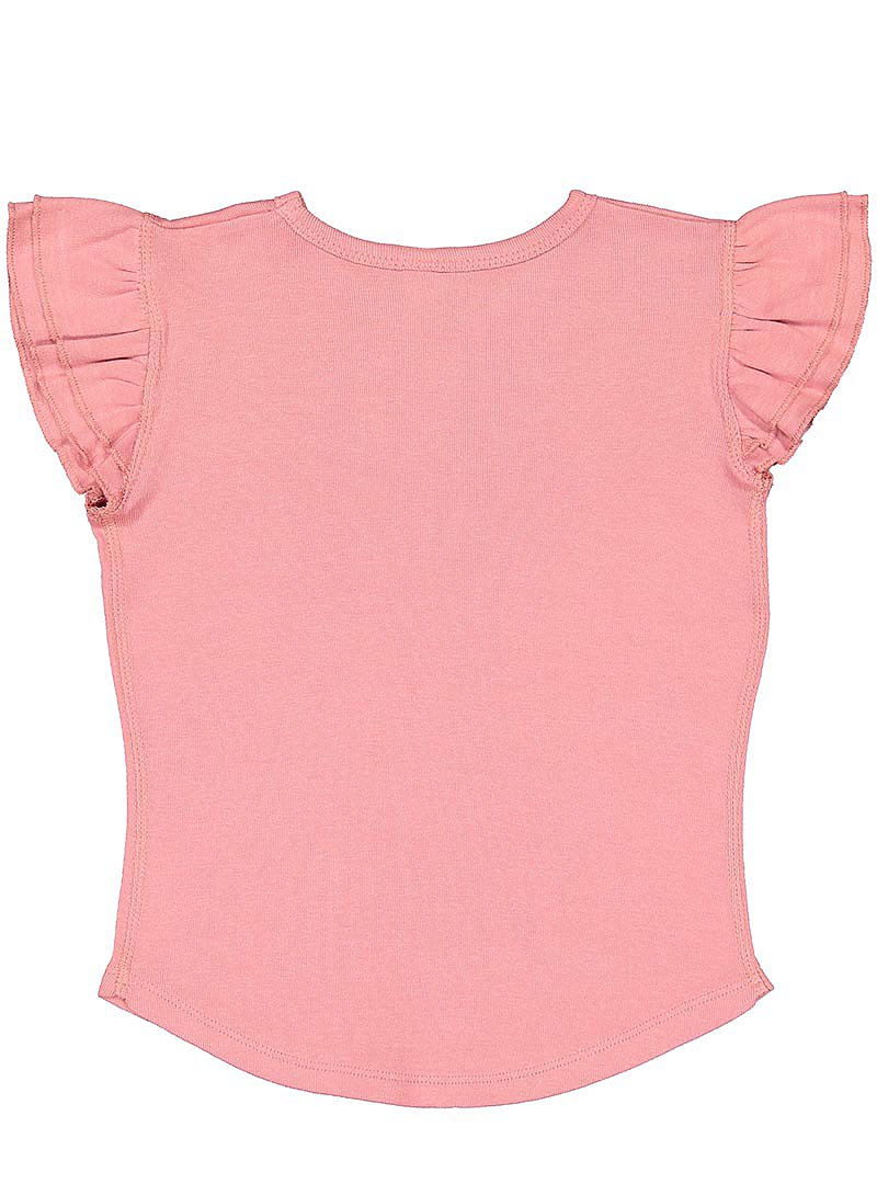 TODDLER GIRLS FLUTTER SLEEVE T | LAT-Apparel