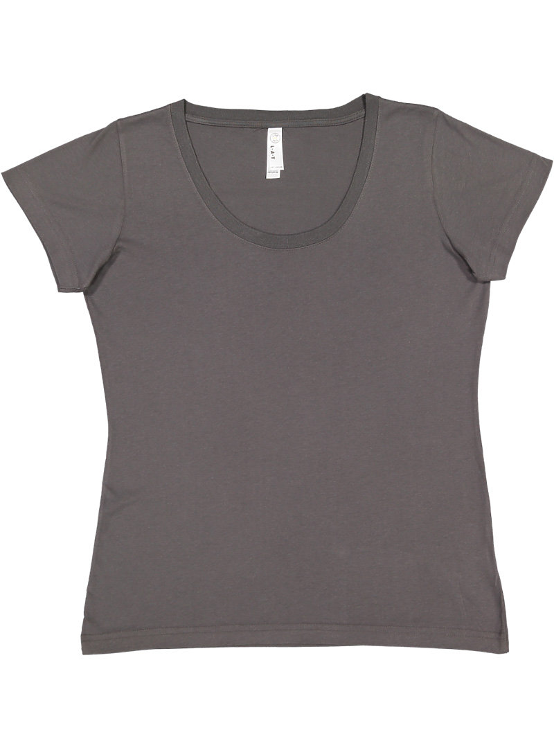 LADIES SCOOP NECK TEE | LAT-Apparel