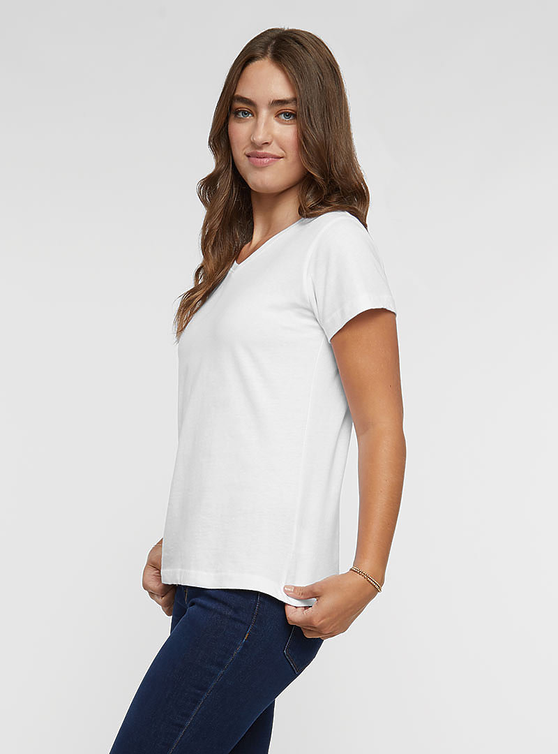 | LADIES PREMIUM V-NECK LAT-Apparel TEE JRSY