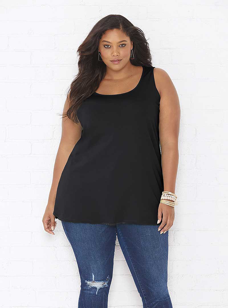LADIES CURVY TANK LATApparel