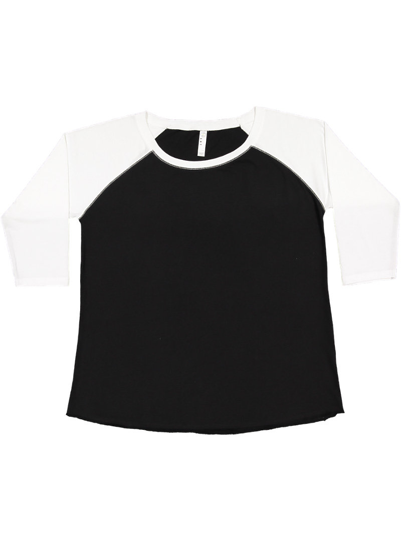 LADIES CURVY BASEBALL TEE | LAT-Apparel