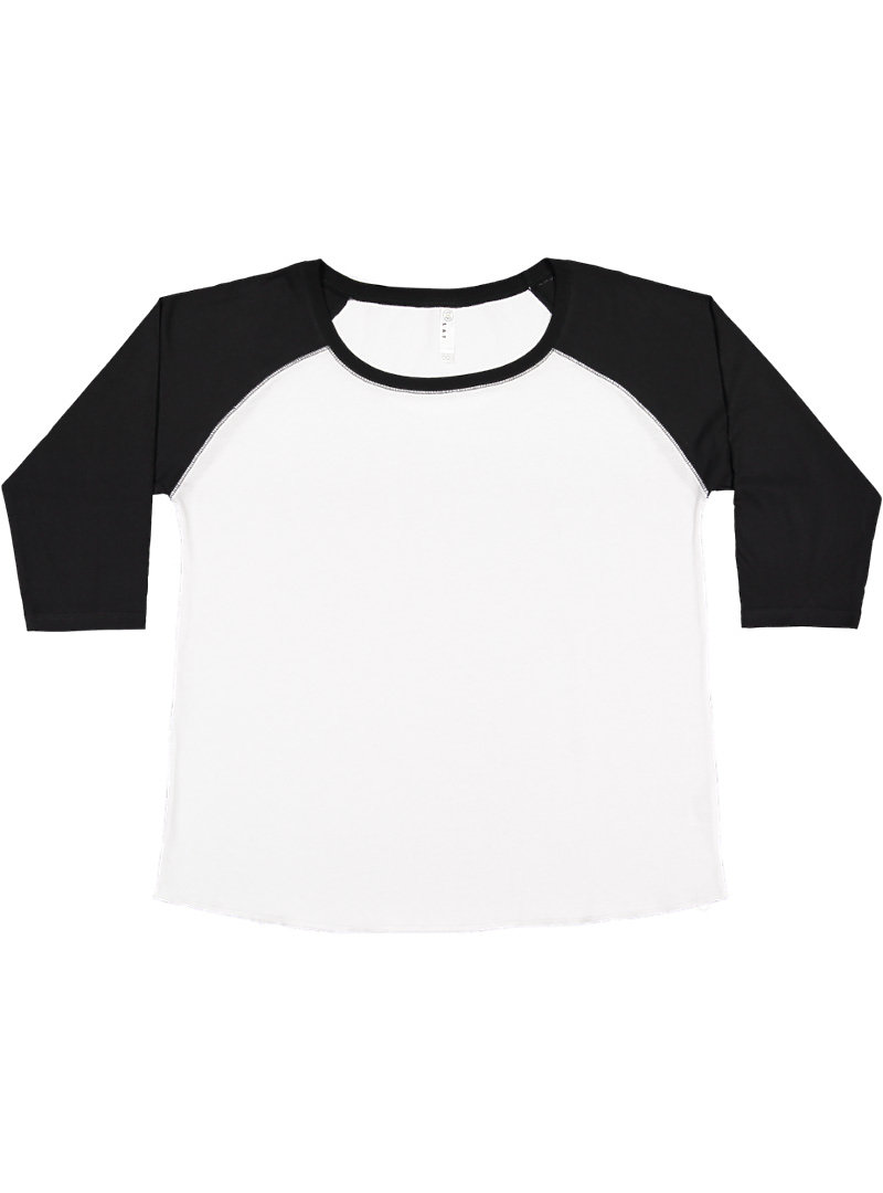 LADIES CURVY BASEBALL TEE | LAT-Apparel