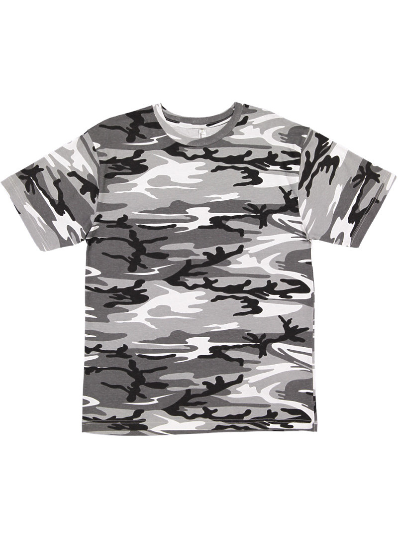 Mens T-Shirt Jungle Print Camouflage 100% Cotton S M L XL XXL 