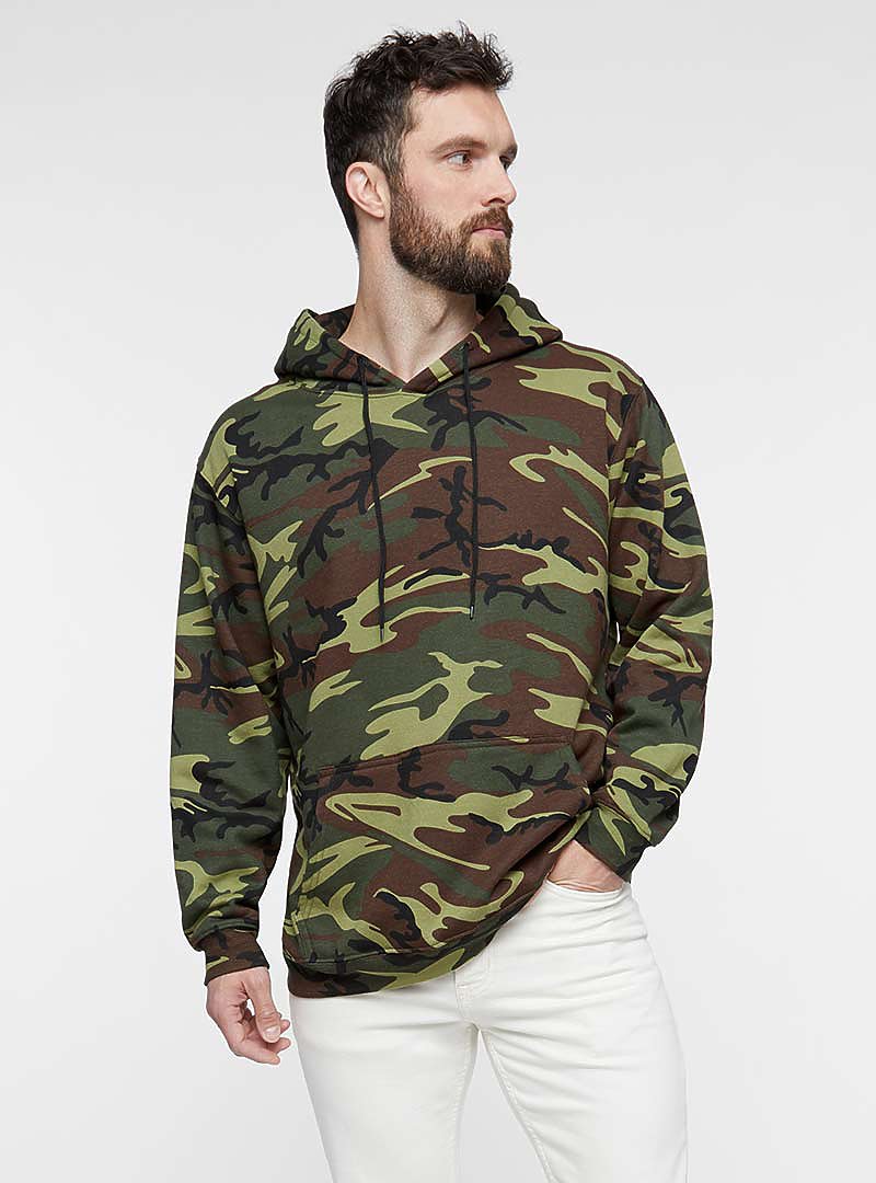 ADULT CAMO PULLOVER HOODIE