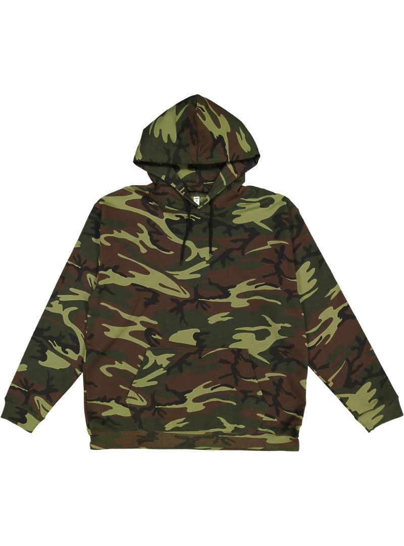 ADULT CAMO PULLOVER HOODIE | LAT-Apparel