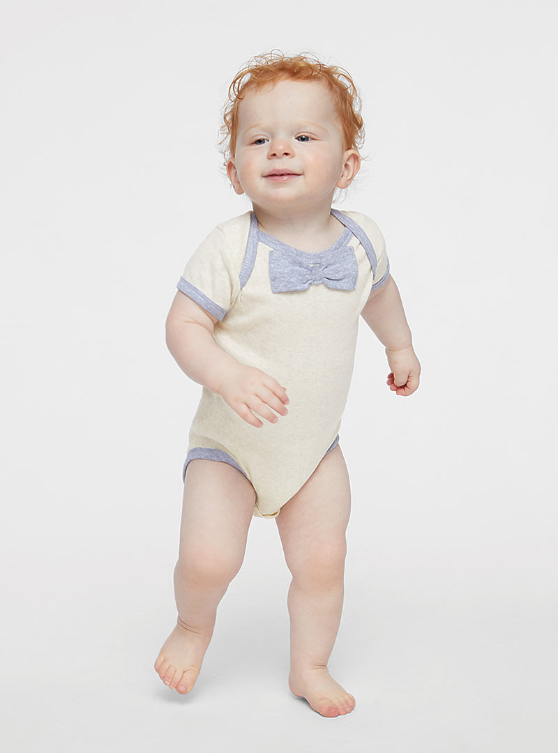 Baby bodysuit with bow tie on sale