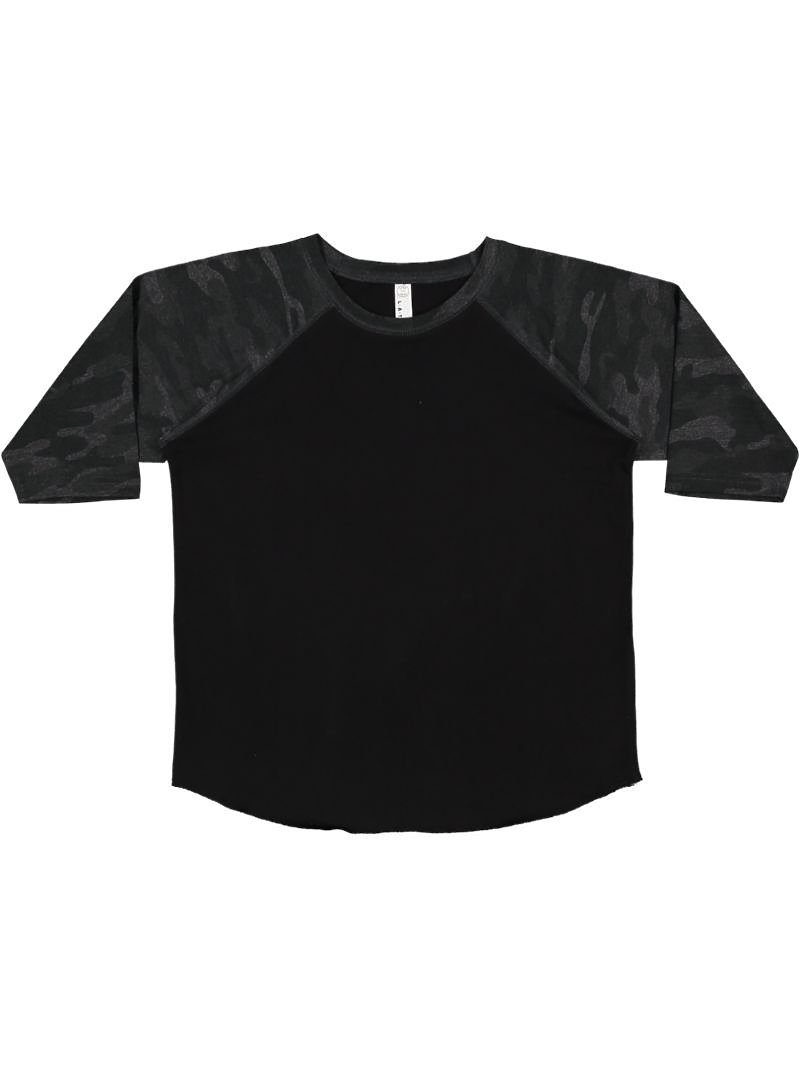 Youth Raglan Baseball Tee Youth Small / Black/White