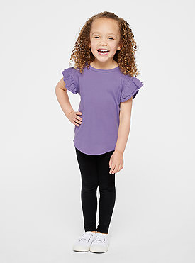 TODDLER GIRLS FLUTTER SLEEVE T