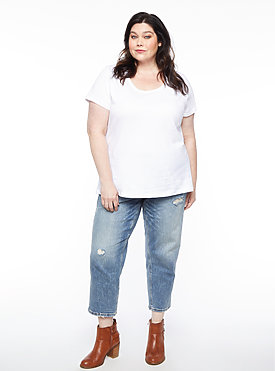 LADIES CURVY TEE
