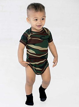 INFANT CAMO BABY RIB BODYSUIT