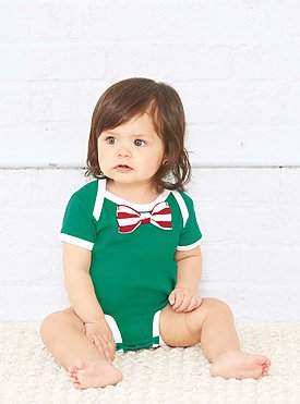 INFANT BOW TIE BODYSUIT