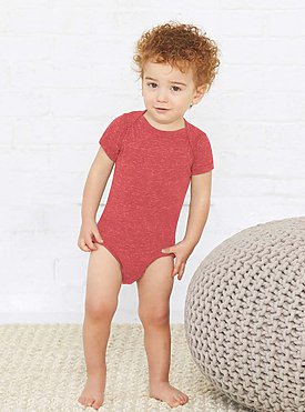 INFANT MELANGE JERSEY BODYSUIT