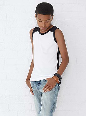 YOUTH CONTRAST BACK TANK