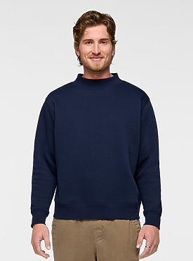 Unisex Mock Neck Fleece