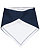 INFANT JERSEY BANDANA BIB Navy/White 