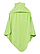 Infant Hooded Towel With Ears Key Lime Ghosted Front View