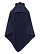 Infant Hooded Towel With Ears Navy Ghosted Front View