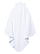 Infant Hooded Towel With Ears White Ghosted Back View