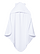 Infant Hooded Towel With Ears White Ghosted Front View