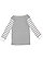 INFANT BABY RIB PAJAMA TOP Heather/Heather-Wht Stripe/Wht Back