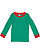 INFANT BABY RIB PAJAMA TOP Kelly/Red 