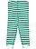 INFANT BABY RIB PAJAMA PANT Kelly-White Stripe/White Back