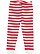 INFANT BABY RIB PAJAMA PANT Red-White Stripe/White 
