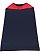 TODDLER CAPE Red/Navy Back