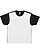 UNISEX BLACKOUT SUBLIMATION T White/Black 
