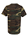 Youth Camouflage T-Shirt Green Woodland Ghosted Back View