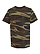 Youth Camouflage T-Shirt Green Woodland Ghosted Front View