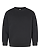Youth Fleece Sweatshirt Black Ghosted Front View