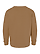 Youth Fleece Sweatshirt Coyote Brown Ghosted Back View