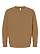 Youth Fleece Sweatshirt Coyote Brown Ghosted Front View
