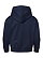 Youth Pullover Fleece Hoodie Navy Ghosted Back View
