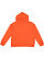 YOUTH PULLOVER FLEECE HOODIE Orange Back