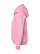 Youth Pullover Fleece Hoodie Pink Ghosted Side View