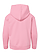 Youth Pullover Fleece Hoodie Pink Ghosted Back View