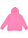 YOUTH PULLOVER FLEECE HOODIE Raspberry Back