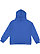YOUTH PULLOVER FLEECE HOODIE Royal Back