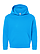 Youth Pullover Fleece Hoodie Turquoise Ghosted Front View