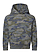 Youth Pullover Fleece Hoodie Vintage Camo Ghosted Front View