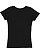 GIRLS V-NECK FINE JERSEY TEE Black 1 Back