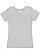 GIRLS V-NECK FINE JERSEY TEE Heather 1