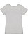 GIRLS V-NECK FINE JERSEY TEE Heather 1 Back