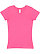GIRLS V-NECK FINE JERSEY TEE Hot Pink 1