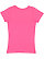 GIRLS V-NECK FINE JERSEY TEE Hot Pink 1 Back