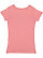 GIRLS V-NECK FINE JERSEY TEE Mauvelous 1 Back